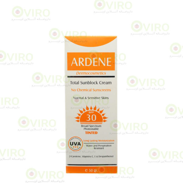 کرم ضد آفتاب رنگی SPF30 آردن مناسب پوست نرمال تا حساس