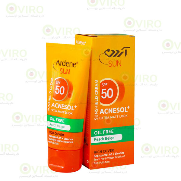 آردن - کرم ضدآفتاب رنگی SPF50 آکنه سل