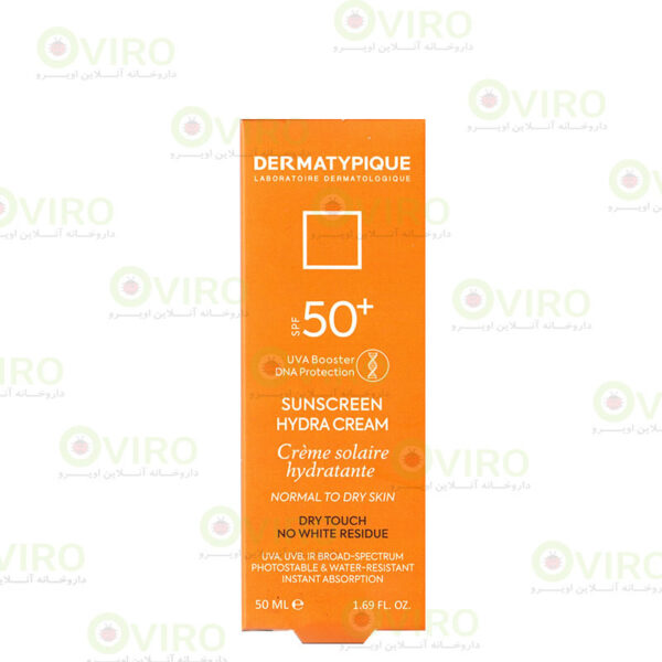 کرم ضد آفتاب بی رنگ پوست خشک درماتیپیک SPF 50