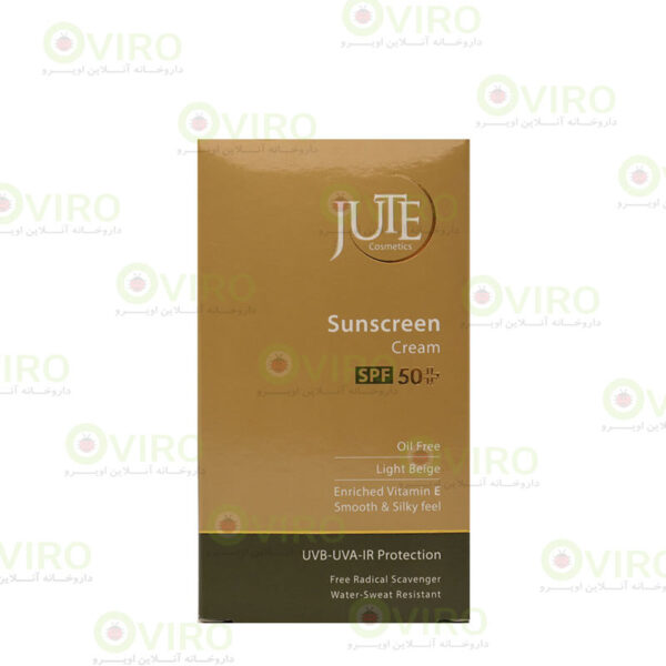 کرم ضد آفتاب SPF50 ژوت مناسب پوست چرب