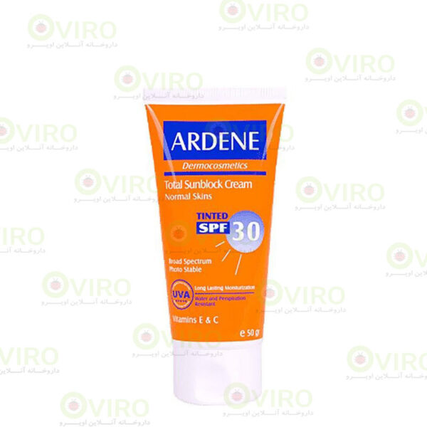 کرم ضد آفتاب رنگی SPF30 آردن 50 گرم