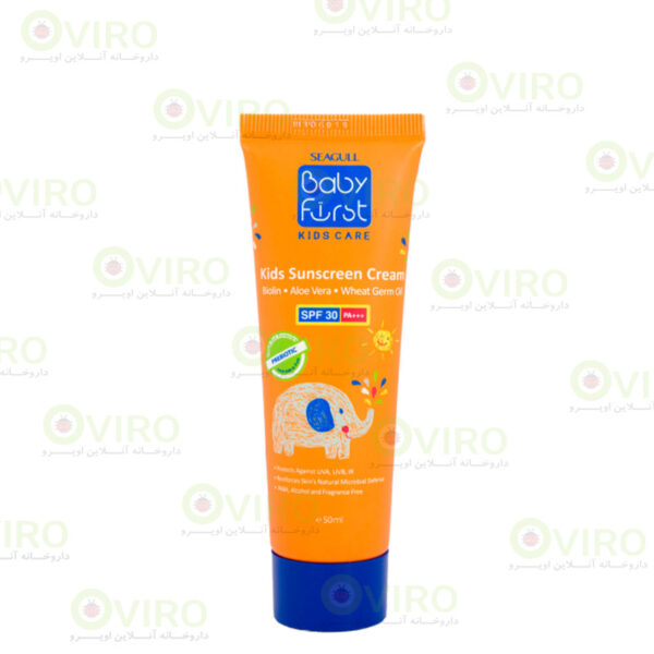 کرم ضد آفتاب کودکان بیبی فرست سی گل SPF 30